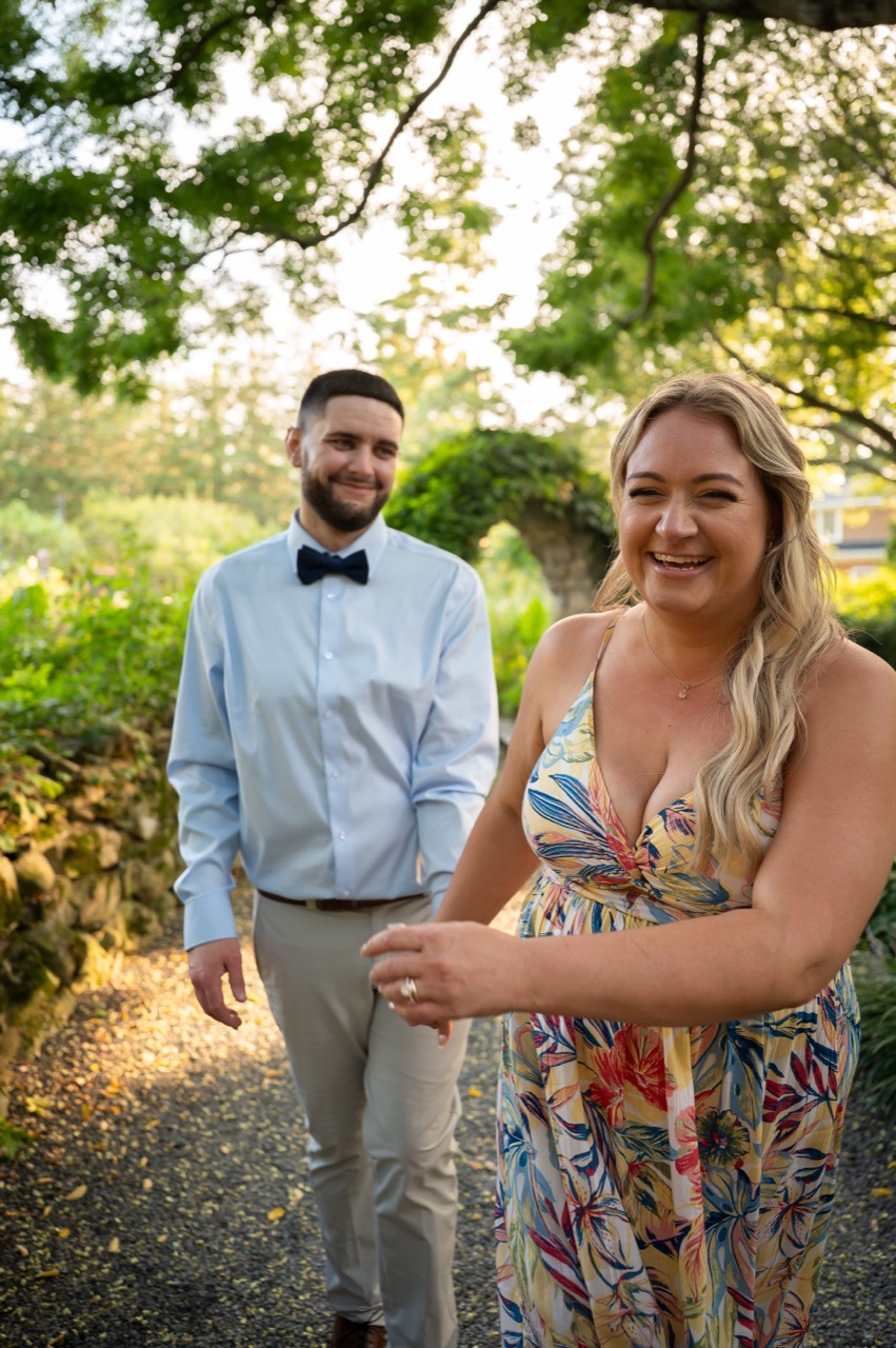 Wayne and Christy together during their engagement photo session