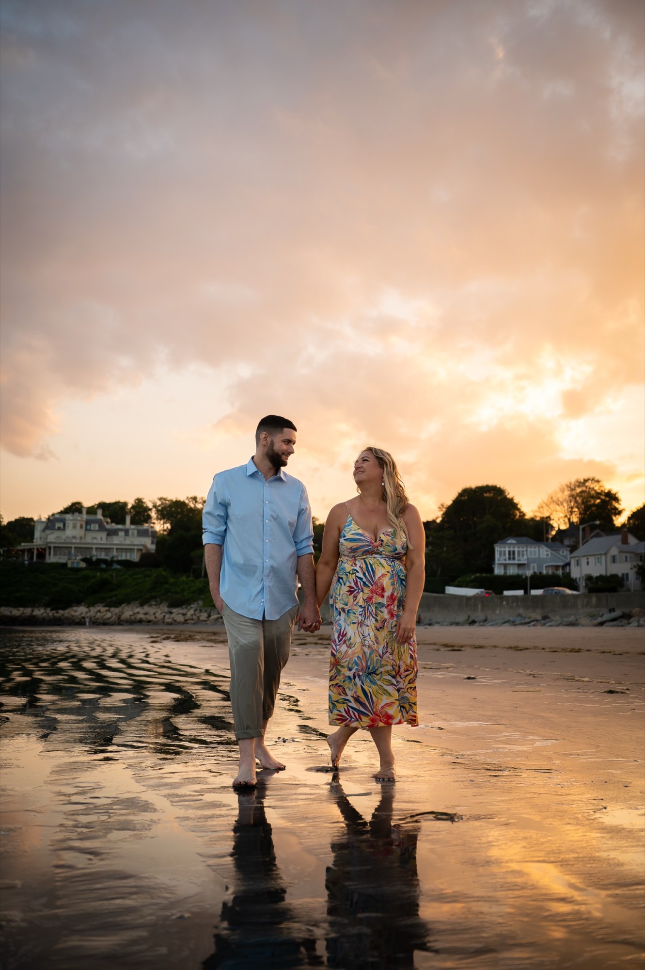 Wayne and Christy together during their engagement photo session